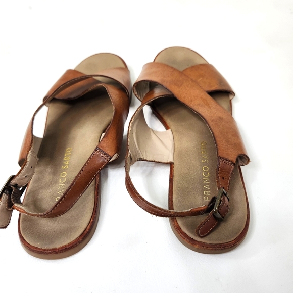 Franco Sarto Leather Sandals - Picture 3 of 5
